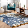 Nuloom Thomas Paul Flatweave Cotton Octopus Area Rug