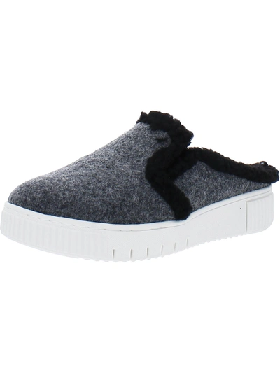 Soul Naturalizer Truly-cozy Womens Faux Fur Lined Slip On Mules In Grey