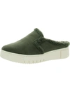 Soul Naturalizer Truly-cozy Womens Faux Fur Lined Slip On Mules In Green