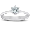 Pompeii3 1/2 Ct Diamond Solitaire Engagement Ring 6-prong 14k White Gold In Multi