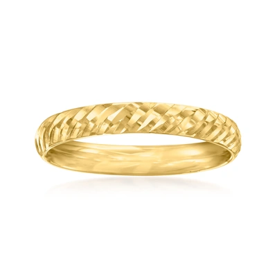 Canaria Fine Jewelry Canaria 10kt Yellow Gold Twisted Ring In White