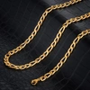 CRUCIBLE JEWELRY CRUCIBLE LOS ANGELES POLISHED STAINLESS STEEL 8MM FIGARO CHAIN - 18" TO 24" - 3 COLORS