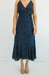 Reset By Jane That's A Wrap Maxi Dress In Navy In Blue