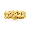 Ross-simons 14kt Yellow Gold Curb-link Ring In Gold