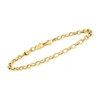 Rs Pure Ross-simons 3.2mm 14kt Yellow Gold Cable Chain Bracelet In White