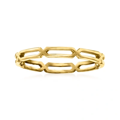 Rs Pure By Ross-simons 14kt Yellow Gold Open-link Ring