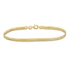 Mimi & Max 3mm Herringbone Bracelet In 18k Yellow Gold Plated Sterling Silver - 7.5 In In Yellow