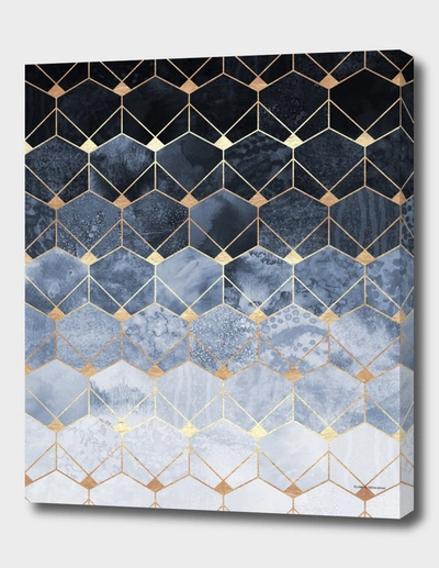 Curioos Blue Hexagons And Diamonds