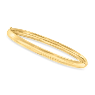 Canaria Fine Jewelry Canaria 10kt Yellow Gold Rounded Bangle Bracelet