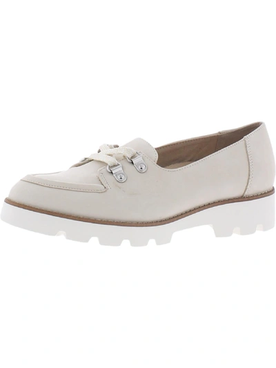 Vionic Teagan Womens Lugged Sole Slip On Loafers In White