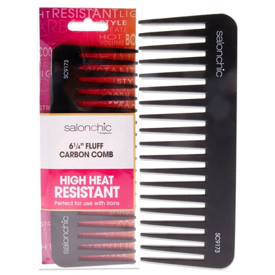 Salonchic Fluff Carbon Comb High Heat Resistant 6.25 By  For Unisex - 1 Pc Comb In Multi