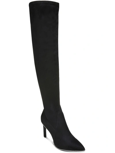 Bar Iii Milliee Womens Faux Suede Tall Knee-high Boots In Black