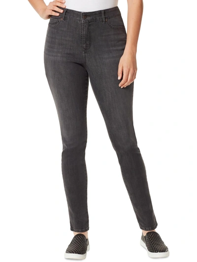 Gloria Vanderbilt Generation Womens Denim High Rise Skinny Jeans In Grey