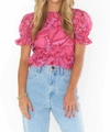 Show Me Your Mumu Daiquiri Peplum Top In Candy Hearts In Multi