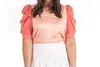 EMILY MCCARTHY KATE TOP IN APRICOT COLORBLOCK