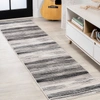 Jonathan Y Austin Gradient Striped Gray/black Runner Rug