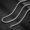 CRUCIBLE JEWELRY CRUCIBLE LOS ANGELES POLISHED STAINLESS STEEL 4.5MM BOX CHAIN - 18" TO 24"