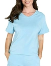 B Up Brenda Relaxed Short Sleeve Raglan Tee In Sky Blue In Blue