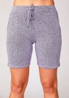 French Kyss Melange Shorts In Lilac In Purple