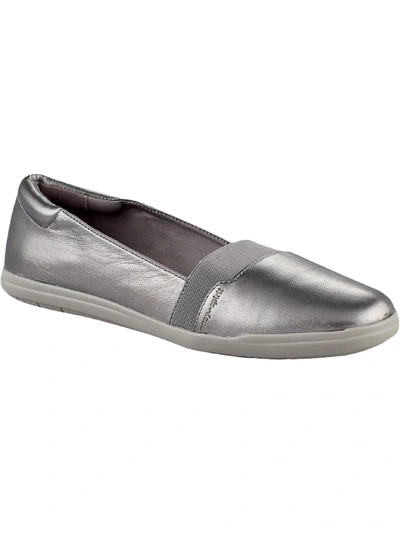 Easy Spirit Bounce Womens Padded Insole Slip On Loafers In Silver