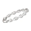 Ross-simons Italian Sterling Silver Twisted Bangle Bracelet In Silver