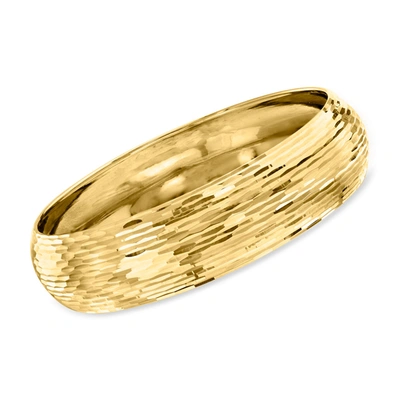 Ross-simons Italian Bangle Bracelet In 14kt Yellow Gold