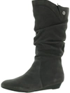 ARRAY DIXIE WOMENS SUEDE SLOUCHY MID-CALF BOOTS