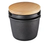 Zassenhaus Cast Iron Spice Grinding Set With Beechwood Lid, 3" Grinder, Black In Black
