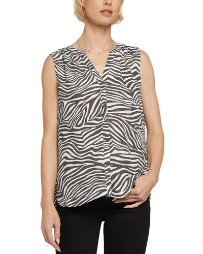 Nydj Plus Size Sleeveless Pintuck Blouse In Nocolor