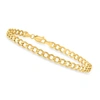 CANARIA FINE JEWELRY CANARIA 4.3MM 10KT YELLOW GOLD CURB-LINK BRACELET