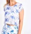Loveshackfancy Giada Biker Short In Strong Current In Blue