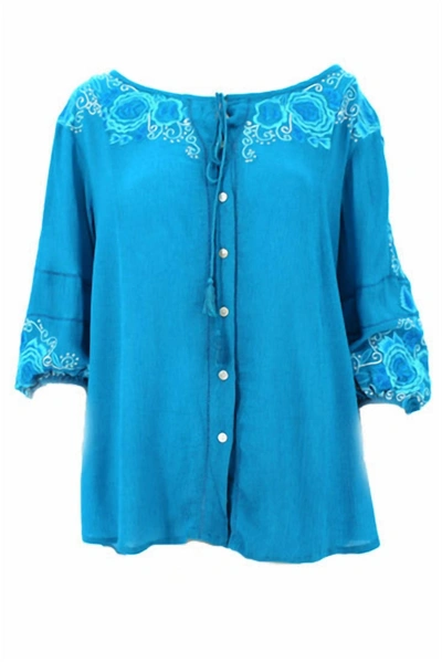 Vintage Collection Women's Cape Coral Tunic In Blue
