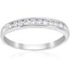 Pompeii3 Platinum 1/4ct Diamond Lab Created Womens Wedding Channel Set Ring In Multi