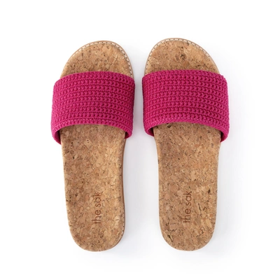 The Sak Mendocino Slide Sandal In Pink