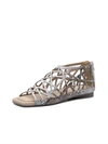 Golo Lazy Sandal In Natural Snake Print In Multi