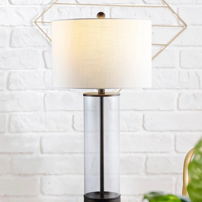 Jonathan Y Collins 29.25" Glass Led Table Lamp