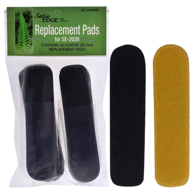 Satin Edge Replacement Pads - Se-2026 80-grit By  For Unisex - 40 Pc Grit Strips In Multi