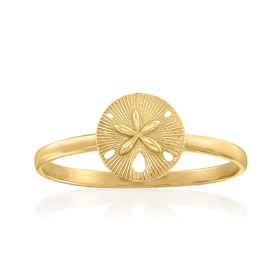 Canaria Fine Jewelry Canaria 10kt Yellow Gold Sand Dollar Seashell Ring