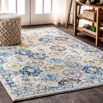 Jonathan Y Modern Persian Boho Vintage Trellis Area Rug In White