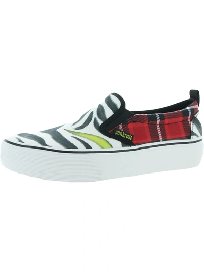 Punkrose Volt'd-anything Goes Womens Laceless Slip On Loafers In Multi