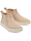 TOMS BRYCE WOMENS SUEDE SLIP ON HIGH-TOP SNEAKERS