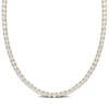 Mimi & Max 33 Ct Tgw Created White Sapphire Tennis Necklace In Yellow Plated Sterling Silver In White
