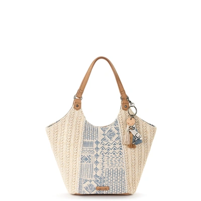 Sakroots Roma Mini Shopper In White