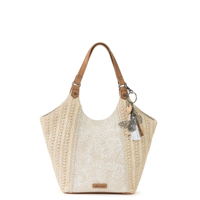 Sakroots Roma Small Shopper In White