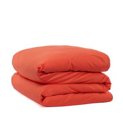 Canadian Down & Feather Company Persimmon Duvet Cover In Red