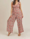 MERCI FLORAL JUMPSUIT IN BRIGHT FLORAL