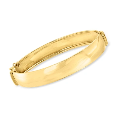 Ross-simons Italian 14kt Yellow Gold Bangle Bracelet With Box Clasp