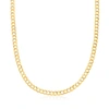 CANARIA FINE JEWELRY CANARIA MEN'S 5.7MM 10KT YELLOW GOLD CURB-LINK NECKLACE
