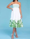 OLIVIA JAMES THE LABEL IZZY SKIRT DRESS IN JUNGLE AGAVE