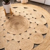 Jonathan Y Cassia Round Natural Jute Boho Circle Area Rug
